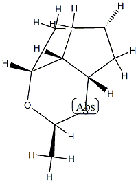 4,6-Methanocyclopent[e]-1,3-oxathiin,hexahydro-2-methyl-,(2-alpha-,4-bta-,4a-alpha-,6-bta-,7a-alpha-)-(9CI) Struktur