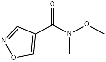 4-Isoxazolecarboxamide,N-methoxy-N-methyl-(9CI) Struktur