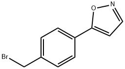 5-(4-(bromomethyl)phenyl)isoxazole Struktur