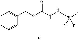 Potassium (benzyloxycarbonylamino)methyltrifluoroborate Struktur