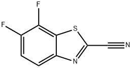 2-Benzothiazolecarbonitrile,6,7-difluoro-(9CI) Struktur