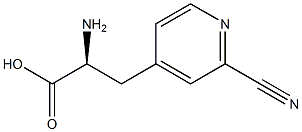 4-Pyridinepropanoicacid,-alpha--amino-2-cyano-,(S)-(9CI) Struktur