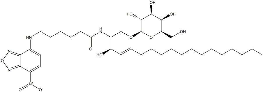 C6NBD-Sphingosine,beta-D-galactosyl Struktur