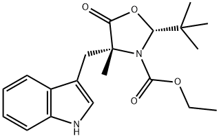 (2R,4R)-2-(tert-Butyl)-3-(ethoxycarbonyl)-4-(indol-3-yl-Methyl]-4-Methyl-1,3-oxazolidin-5-one