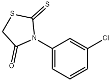 3-(3-chlorophenyl)-2-sulfanylidene-thiazolidin-4-one Struktur