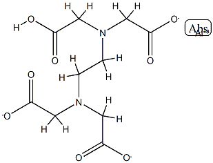 AluMinate(1-), [[N,N'-1,2-ethanediylbis[N-[(carboxy-kO)Methyl]glycinato-kN,kO]](4-)]-,hydrogen (1:1), (OC-6-21)- Struktur