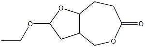 Furo[3,2-c]oxepin-6(4H)-one,2-ethoxyhexahydro-,(2alpha,3abta,8abta)-(9CI) Struktur