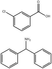 3-chlorobenzoic acid, diphenylmethanamine Struktur