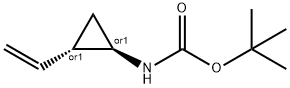 Carbamic acid, [(1R,2S)-2-ethenylcyclopropyl]-, 1,1-dimethylethyl ester, rel- Struktur