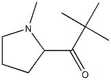 1-Propanone,2,2-dimethyl-1-(1-methyl-2-pyrrolidinyl)-(9CI) Struktur