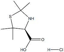 D-Penicillamine acetone adduct hydrochloride Struktur