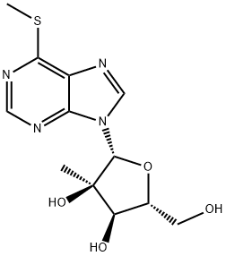 2'-C-Methyl-6-S-methyl-6-thio-inosine Struktur