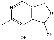 6-Methyl-1.3-dihydrofuro[3.4-c]pyridine-1.7-diol Struktur