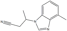 1H-Benzimidazole-1-propanenitrile,beta,4-dimethyl-(9CI) Struktur