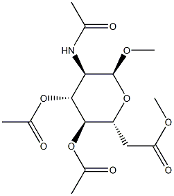 Methyl 2-(acetylamino)-2-deoxy-α-D-galactopyranoside 3,4,6-triacetate Struktur