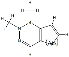 1,2-Dimethyl-1,2-dihydrothieno[3,2-d][1,2,3]diazaborine Struktur