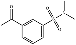 3-acetyl-N,N-dimethylbenzene-1-sulfonamide Struktur