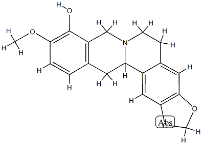 dl-Tetrahydroberberrubine Struktur