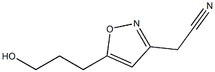 3-Isoxazoleacetonitrile,5-(3-hydroxypropyl)-(9CI) Struktur