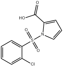 1-[2-(Chlorophenyl)sulfonyl]-1H-pyrrole-2-carboxylic acid Struktur