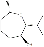 3-Oxepanol,7-methyl-2-(1-methylethyl)-,(2alpha,3bta,7alpha)-(9CI) Struktur