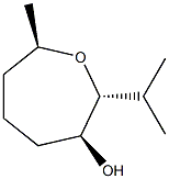 3-Oxepanol,7-methyl-2-(1-methylethyl)-,(2alpha,3bta,7bta)-(9CI) Struktur