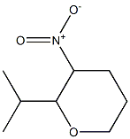 2H-Pyran,tetrahydro-2-(1-methylethyl)-3-nitro-(9CI) Struktur