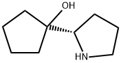 Cyclopentanol, 1-(2S)-2-pyrrolidinyl- (9CI) Struktur