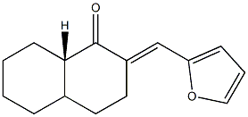 2-Furfurylidene-3,4,4a,5,6,7,8,8aβ-octahydronaphthalen-1(2H)-one Struktur