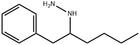 (1-phenylhexan-2-yl)hydrazine Struktur