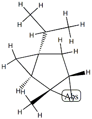 3-Oxatricyclo[4.1.0.02,4]heptane,2-methyl-6-(1-methylethyl)-,[1S-(1alpha,2bta,4bta,6alpha)]-(9CI) Struktur