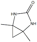 2,4-Diazabicyclo[3.1.0]hexan-3-one,1,5-dimethyl-(9CI) Struktur