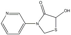 4-Thiazolidinone,5-hydroxy-3-(3-pyridinyl)-(9CI) Struktur