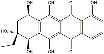 alpha-Rhodomycinone Struktur