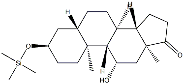 11β-Hydroxy-3α-(trimethylsiloxy)-5α-androstan-17-one Struktur