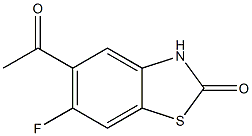 2(3H)-Benzothiazolone,5-acetyl-6-fluoro-(9CI) Struktur