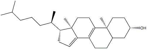 Cholesta-8,14-dien-3β-ol Struktur