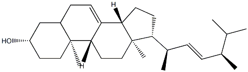 (22E)-Ergosta-7,22-diene-3β-ol Struktur