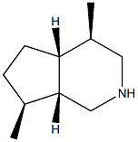 1H-Cyclopenta[c]pyridine,octahydro-4,7-dimethyl-,[4R-(4-alpha-,4a-alpha-,7-alpha-,7a-alpha-)]-(9CI) Struktur