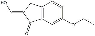 1H-Inden-1-one,6-ethoxy-2,3-dihydro-2-(hydroxymethylene)-(9CI) Struktur