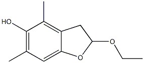 5-Benzofuranol,2-ethoxy-2,3-dihydro-4,6-dimethyl-(9CI) Struktur