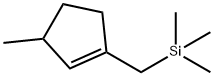 (3-METHYLCYCLOPENT-1-ENYLMETHYL)TRIMETHYLSILANE, 98 Struktur