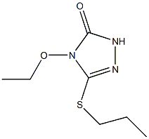 3H-1,2,4-Triazol-3-one,4-ethoxy-2,4-dihydro-5-(propylthio)-(9CI) Struktur