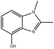 1H-Benzimidazol-4-ol,1,2-dimethyl-(9CI) Struktur