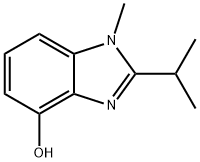 1H-Benzimidazol-4-ol,1-methyl-2-(1-methylethyl)-(9CI) Struktur