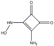 3-Cyclobutene-1,2-dione,3-amino-4-(hydroxyamino)-(9CI) Struktur