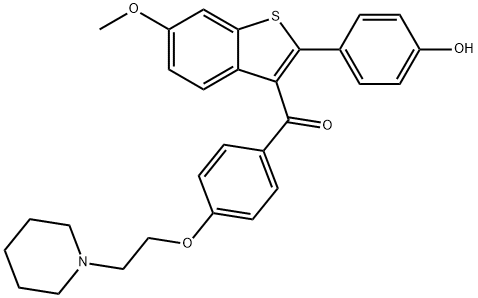 Raloxifene 6-MonoMethyl Ether Struktur