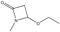 2-Azetidinone,4-ethoxy-1-methyl-(9CI) Struktur