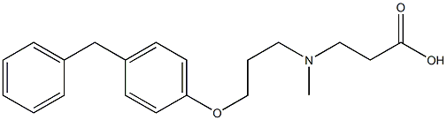 β-Alanine, N-Methyl-N-[3-[4-(phenylMethyl)phenoxy]propyl]- Struktur