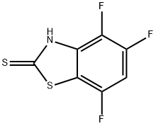 2(3H)-Benzothiazolethione,4,5,7-trifluoro-(9CI) Struktur